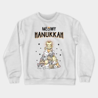 Meowy Hanukkah Crewneck Sweatshirt